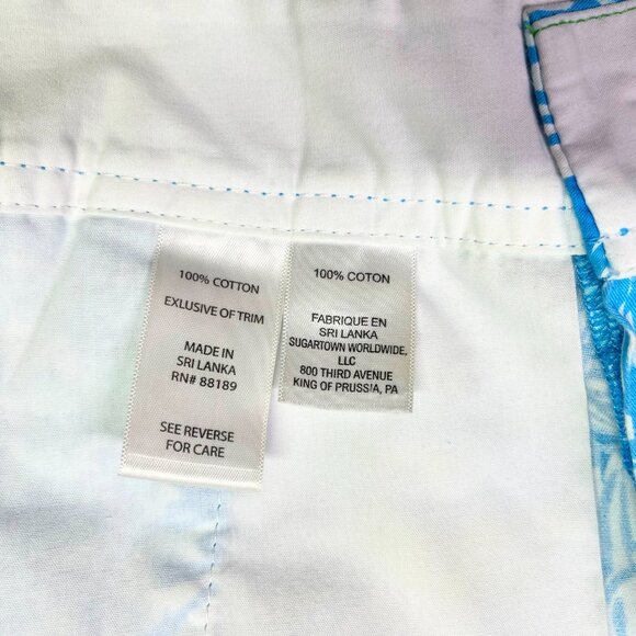 Lilly Pulitzer Size 000 The Callahan Short Blue Turquoise Floral Print - Picture 8 of 8